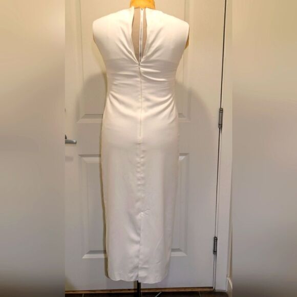 EUC Stunning Tahari L White Midi Pencil Dress - SEE SIZE NOTES - Picture 3 of 8